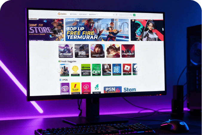 Bocilstore Top Up Website — Portfolio MAL Projects